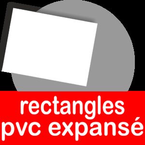 Rectangles pvc expansé