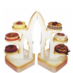 Ensemble de 2 présentoirs gateaux archi polystyrène