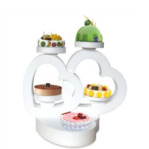 Lot De 6 Présentoirs à Gâteaux Acrylique – Supports étagés Pour Mariage, Fête, Buffet