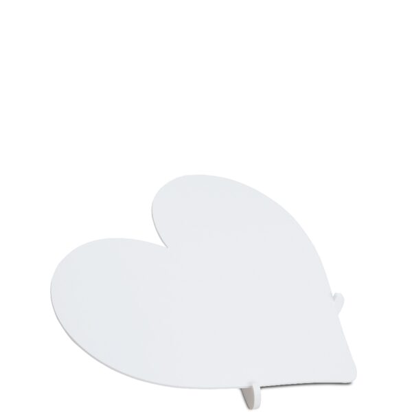 Présentoir buffet froid en plastique PVC silhouette coeur