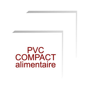 formats carrés pvc compact contact alimentaire de 5 mm d'épaisseur