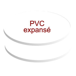 formats ovales pvc expansé de 5 mm d'épaisseur