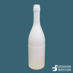 Présentoir polystyrène bouteille de vin forme bourguignonne