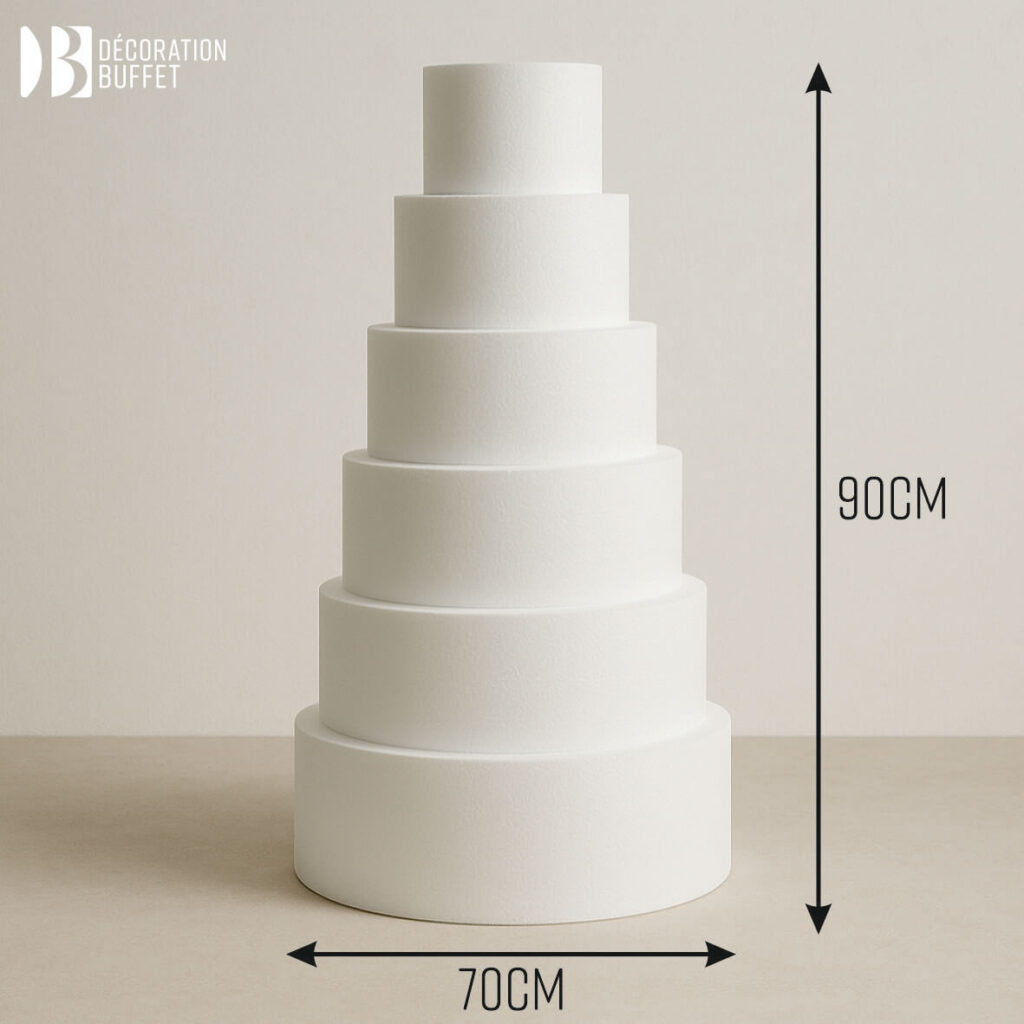 Pyramide Polystyrène Hauteur 60 Cm