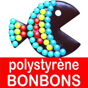 Support à bonbons en polystyrène