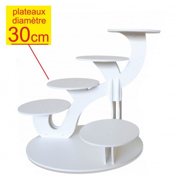 Présentoir à gâteaux Excellence 6 gâteaux diamètre 30 cm