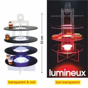 présentoir tour aux 4 anneaux