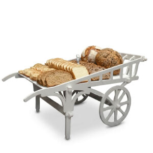 Présentoir Charrette en PVC : Le presentoir buffet petit dejeuner Idéal pour le pain