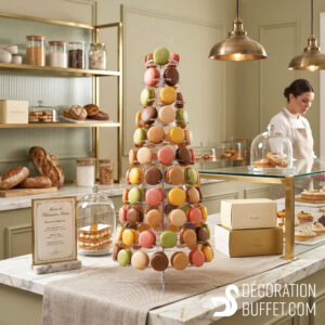 Présentoir à macarons - Pièce montée en plexiglass pour 99 macarons