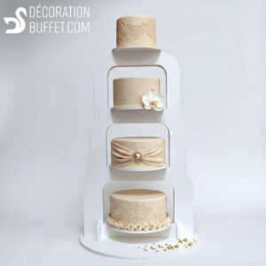 support pièce montée 4 étages | Support Gâteau Mariage PVC