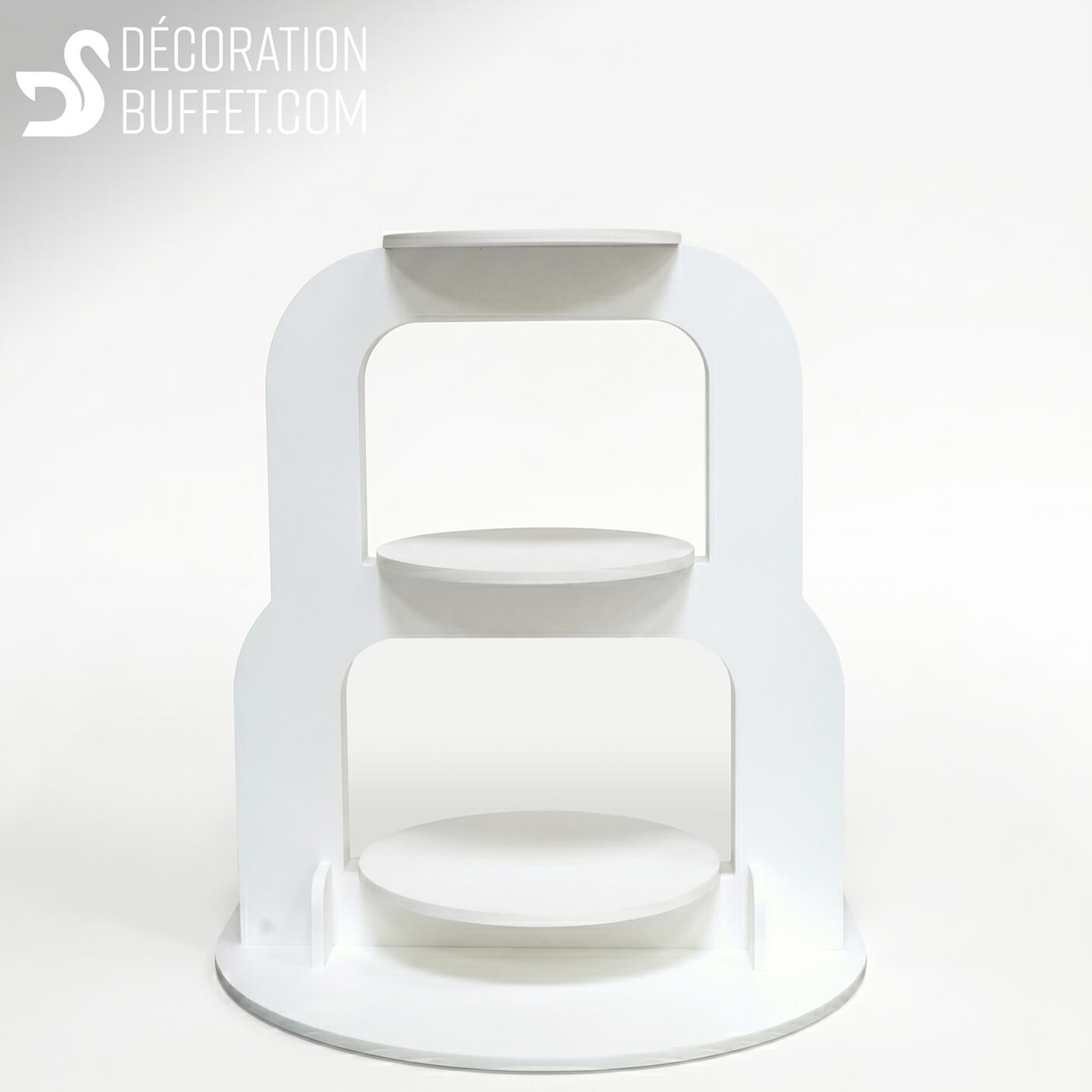 support gateau mariage 3 étages | Présentoir Pièce Montée PVC
