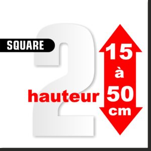 Chiffres SQUARE de 15 à 50 cm