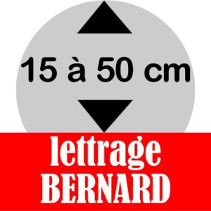 Lettrage BERNARD de 15 à 50 cm