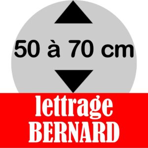 Lettrage BERNARD de 50 à 70 cm