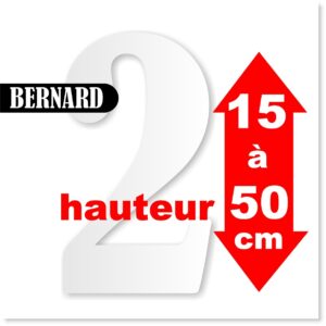 Chiffres BERNARD de 15 à 50 cm