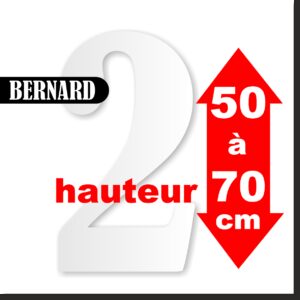 Chiffres BERNARD de 50 à 70 cm