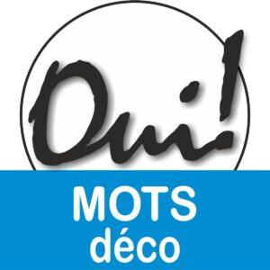 mots déco en pvc rigide