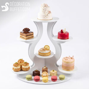 Présentoir Gâteau – Modèle Circulaire 7 Entremets en PVC