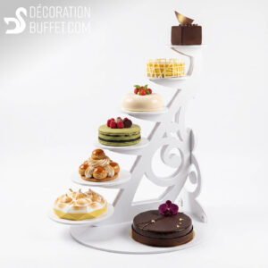 Présentoir gateau mariage escalier - Alto 7 entremets
