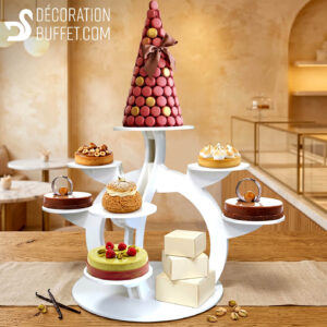 Présentoir gâteau professionnel | Sphéro 9 entremets en PVC