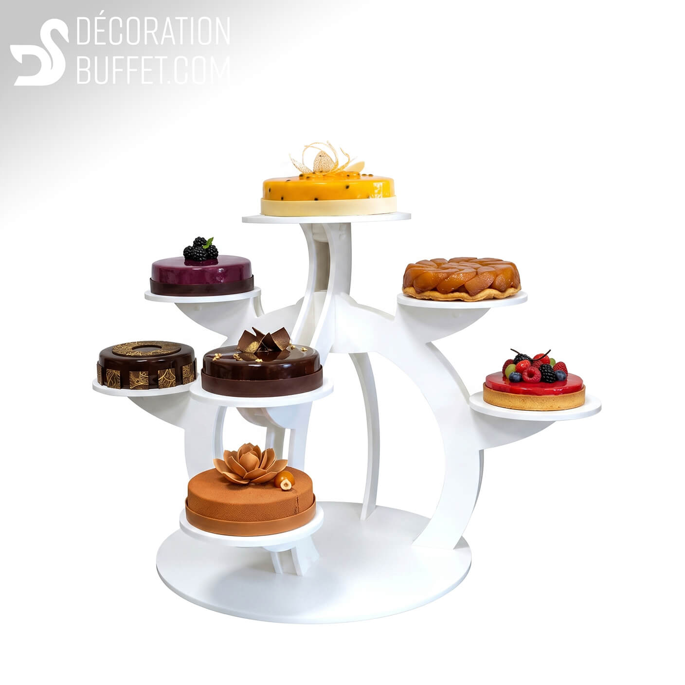 Présentoir gâteau professionnel | Sphéro 9 entremets en PVC
