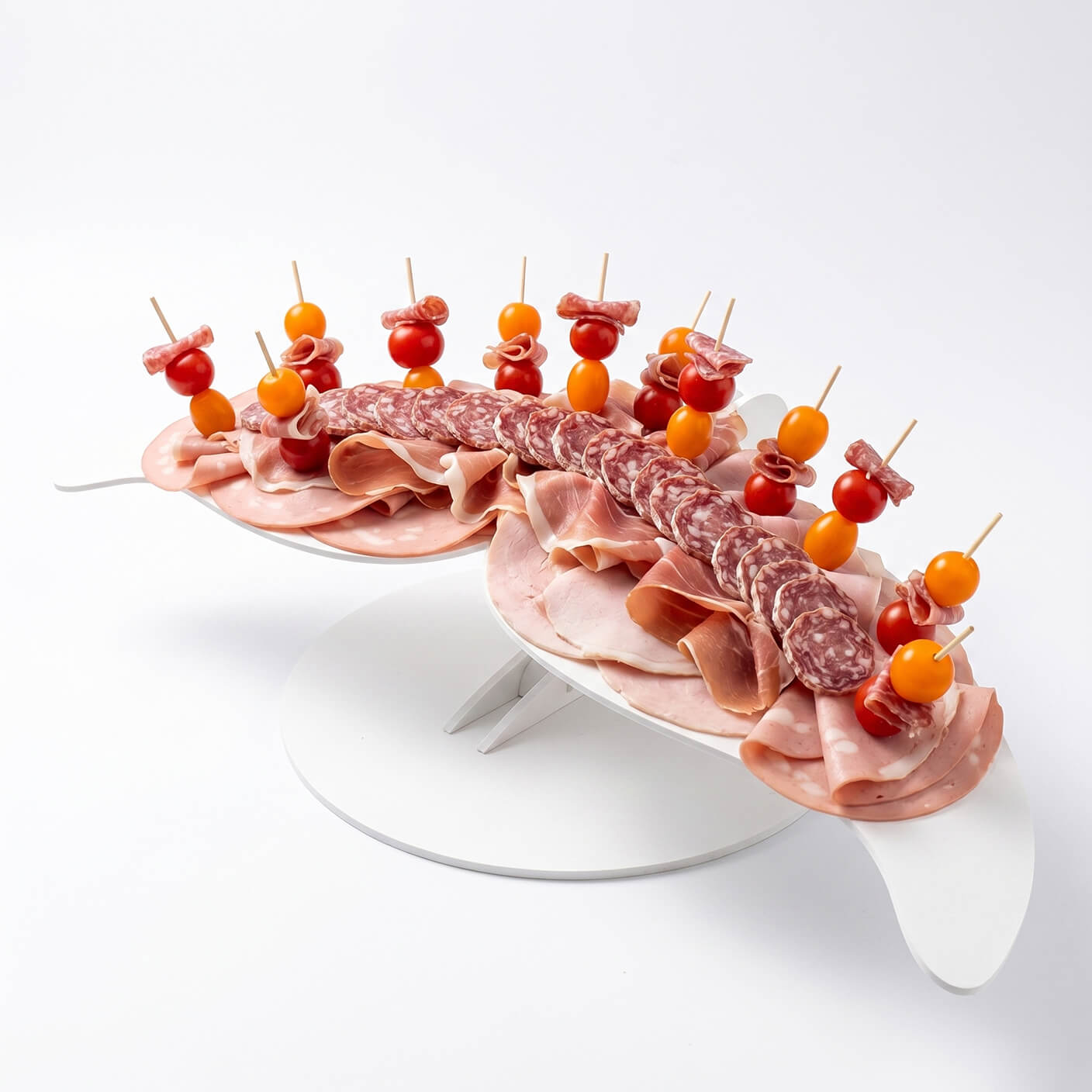 Présentoir buffet traiteur - Queue de baleine
