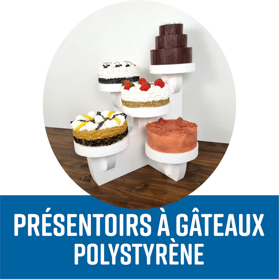 Base Ronde En Polystyrène Blanc - Diamètre 40 Cm - Pour Gâteau, Décoration De Fête Ou Support Créatif