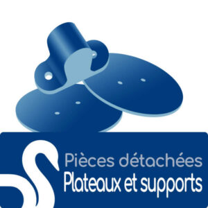 Plateaux et supports pour présentoirs PVC