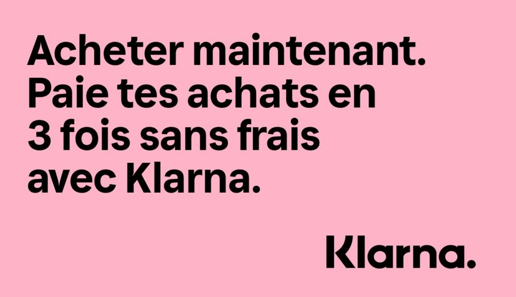 Paiement en 3 fois sans frais avec klarna