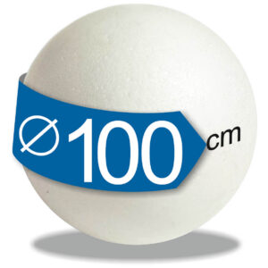 Boule polystyrène 100 cm pleine – Enorme sphère à piquer