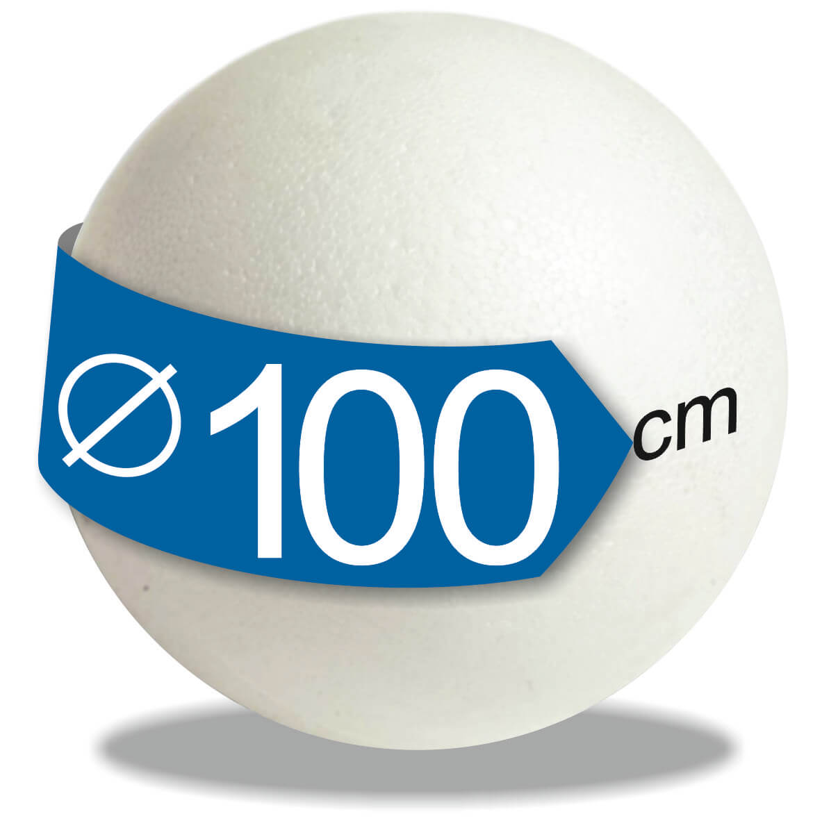 Boule polystyrène 100 cm pleine – Enorme sphère à piquer